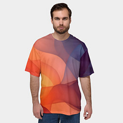 Футболка оверсайз мужская Летящая вуаль, цвет: 3D-принт — фото 2