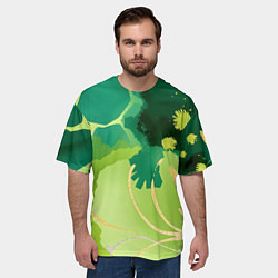 Футболка оверсайз мужская Вдохновленный природой, цвет: 3D-принт — фото 2