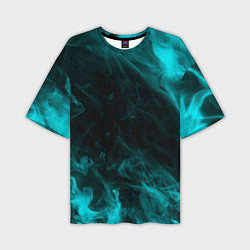 Футболка оверсайз мужская Neon smoke, цвет: 3D-принт