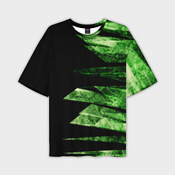 Футболка оверсайз мужская Color green black, цвет: 3D-принт