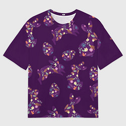 Мужская футболка оверсайз Кролики и яйца