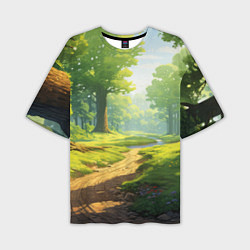 Футболка оверсайз мужская Fabulous forest, цвет: 3D-принт
