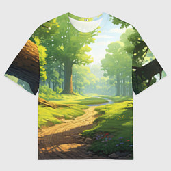 Мужская футболка оверсайз Fabulous forest