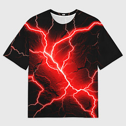 Футболка оверсайз мужская Lightning, цвет: 3D-принт
