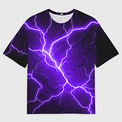 Футболка оверсайз мужская Color purple black, цвет: 3D-принт