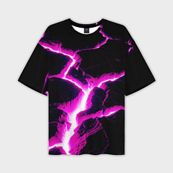 Футболка оверсайз мужская Color pink black, цвет: 3D-принт