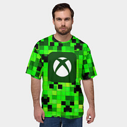 Футболка оверсайз мужская Minecraft xbox, цвет: 3D-принт — фото 2