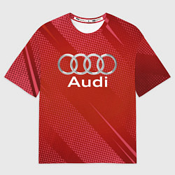 Футболка оверсайз мужская Audi - абстракция, цвет: 3D-принт