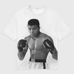 Футболка оверсайз мужская Молодой Мухаммед Али, цвет: 3D-принт