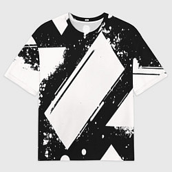 Футболка оверсайз мужская Color black white, цвет: 3D-принт