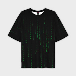 Футболка оверсайз мужская Color black green, цвет: 3D-принт