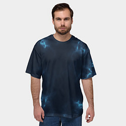 Футболка оверсайз мужская The color is blue, цвет: 3D-принт — фото 2