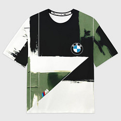 Мужская футболка оверсайз BMW логотип