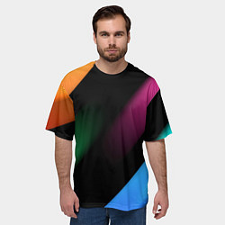 Футболка оверсайз мужская Multicoloured, цвет: 3D-принт — фото 2