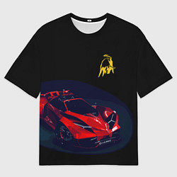 Мужская футболка оверсайз Lamborghini Diverso - motorsport
