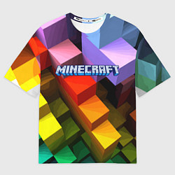Футболка оверсайз мужская Minecraft - pattern, цвет: 3D-принт