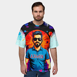 Футболка оверсайз мужская Эпичный админ, цвет: 3D-принт — фото 2