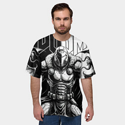 Футболка оверсайз мужская Doom guy and demons, цвет: 3D-принт — фото 2