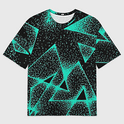 Мужская футболка оверсайз The triangle is light blue