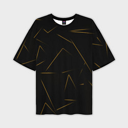 Футболка оверсайз мужская Color yellow line, цвет: 3D-принт