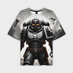 Футболка оверсайз мужская Warhammer 40k космодесант, цвет: 3D-принт