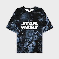Футболка оверсайз мужская Star wars персонажи из звездных войн, цвет: 3D-принт