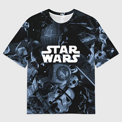 Футболка оверсайз мужская Star wars персонажи из звездных войн, цвет: 3D-принт