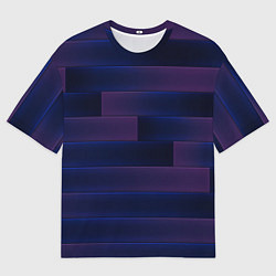 Футболка оверсайз мужская Color blue square, цвет: 3D-принт