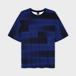 Мужская футболка оверсайз Color blue square