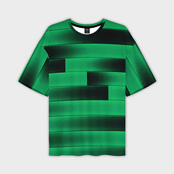 Футболка оверсайз мужская Color green square, цвет: 3D-принт