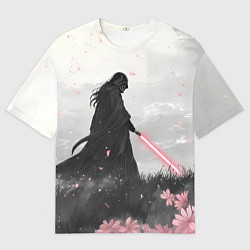 Футболка оверсайз мужская Дарт Вейдер в поле, цвет: 3D-принт