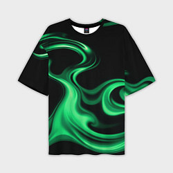 Футболка оверсайз мужская Color green smoke, цвет: 3D-принт