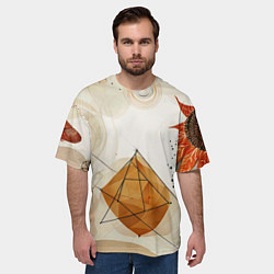 Футболка оверсайз мужская Boho style, цвет: 3D-принт — фото 2