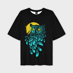 Футболка оверсайз мужская Night owl, цвет: 3D-принт