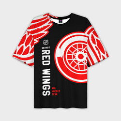 Футболка оверсайз мужская Detroit Red Wings team, цвет: 3D-принт