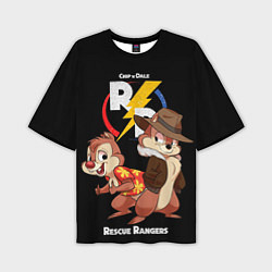 Футболка оверсайз мужская Чип и Дейл - rescue rangers, цвет: 3D-принт