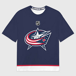Футболка оверсайз мужская Columbus Blue Jackets - NHL team, цвет: 3D-принт