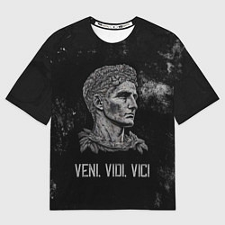 Футболка оверсайз мужская Пришел увидел победил цезарь, цвет: 3D-принт