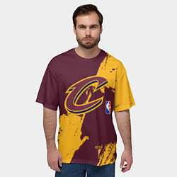 Футболка оверсайз мужская Cleveland Cavaliers NBA team, цвет: 3D-принт — фото 2