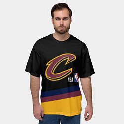 Футболка оверсайз мужская Cleveland Cavaliers NBA basketball, цвет: 3D-принт — фото 2