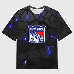 Мужская футболка оверсайз Нью Йорк Рейнджерс - НХЛ хоккей