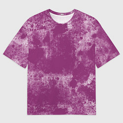 Мужская футболка оверсайз Амарантовый глубоко-пурпурный