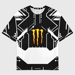 Мужская футболка оверсайз Monster energy geometry