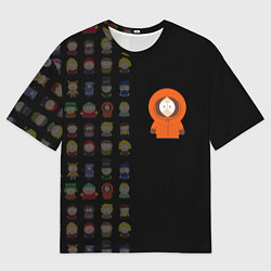 Футболка оверсайз мужская Южного парка Кенни, цвет: 3D-принт