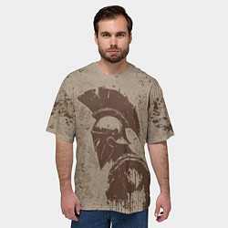 Футболка оверсайз мужская Спарта, цвет: 3D-принт — фото 2