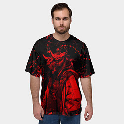 Футболка оверсайз мужская Кибернетический Они, цвет: 3D-принт — фото 2