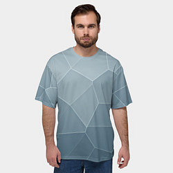 Футболка оверсайз мужская Текстура из неровных плит, цвет: 3D-принт — фото 2