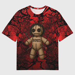 Футболка оверсайз мужская Кукла Вуду Bones, цвет: 3D-принт
