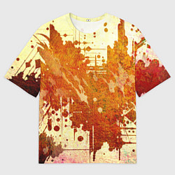 Футболка оверсайз мужская Абстракция - sunspot, цвет: 3D-принт