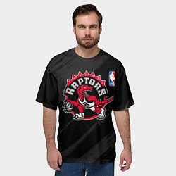 Футболка оверсайз мужская Toronto Raptors - NBA team, цвет: 3D-принт — фото 2